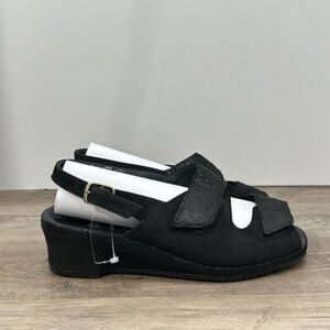 ARA Women’s Sling Back Comfort Sandals sz 7.5 Suede Leather #G801